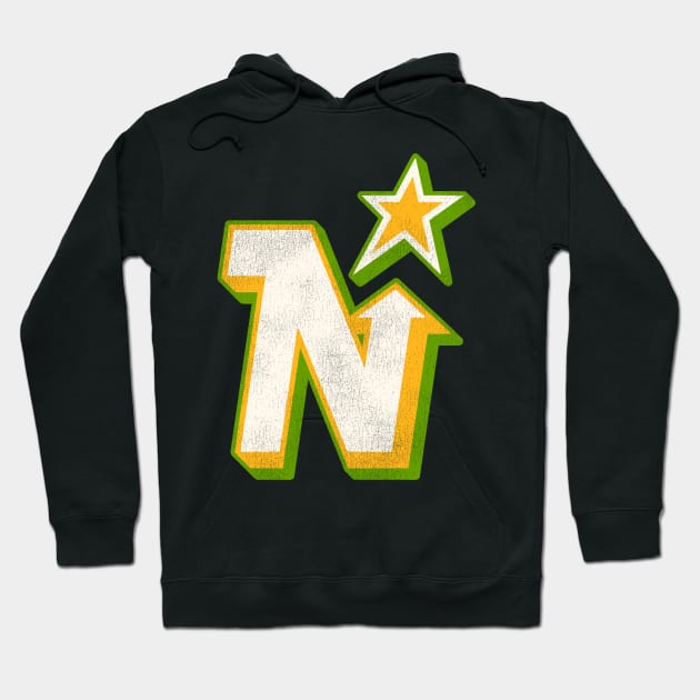 Defunct Minnesota North Stars Hockey Team Hoodie by Defunctland